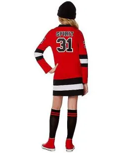 Spirit Halloween Kids Hockey Jersey Dress -Spooky Costume Store 01499698 b