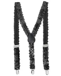 Spirit Halloween Sequin Suspenders -Spooky Costume Store 01502970 b