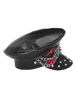 Spirit Halloween Punk Rock Studded Hat -Spooky Costume Store 01503408 c