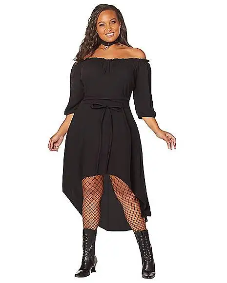 Spirit Halloween Adult Black Peasant Plus Size Dress 3 Spirit Halloween Adult Black Peasant Plus Size Dress