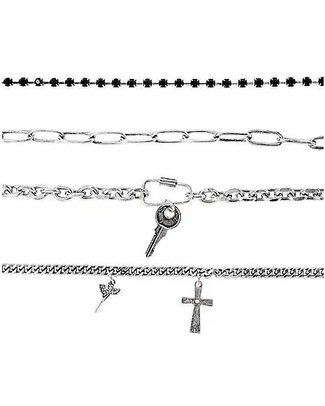 Spirit Halloween '80s Layering Choker Necklaces 4 Spirit Halloween '80s Layering Choker Necklaces - Image 2