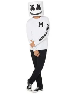 Spirit Halloween Adult Marshmello Costume -Spooky Costume Store 01505759 d