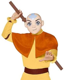 Spirit Halloween Adult Aang Costume - Avatar: The Last Airbender -Spooky Costume Store 01505791 c