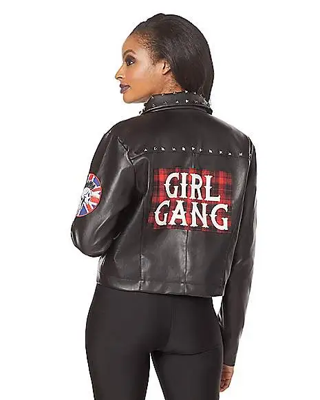 Spirit Halloween Girl Gang Punk Jacket 4 Spirit Halloween Girl Gang Punk Jacket - Image 2