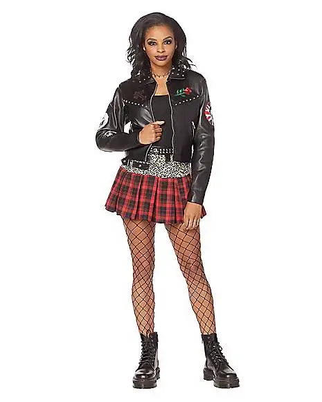 Spirit Halloween Girl Gang Punk Jacket 5 Spirit Halloween Girl Gang Punk Jacket - Image 3