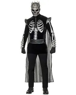 Spirit Halloween Adult Skeleton King Costume