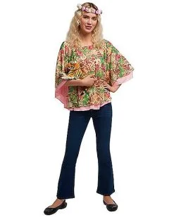 Spirit Halloween Adult Flower Child Costume Kit -Spooky Costume Store 01508365 b