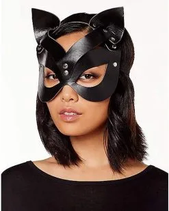 Spirit Halloween Black Cat Eye Mask -Spooky Costume Store 01515691 c
