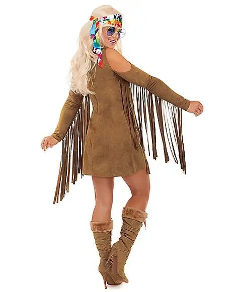 Spirit Halloween Adult Groovy Girl Costume 4 Spirit Halloween Adult Groovy Girl Costume - Image 2