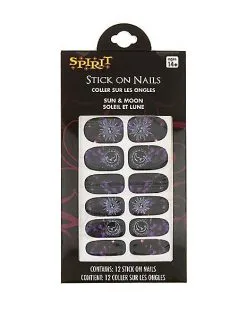Spirit Halloween Sun And Moon Nail Decals -Spooky Costume Store 01517234 b