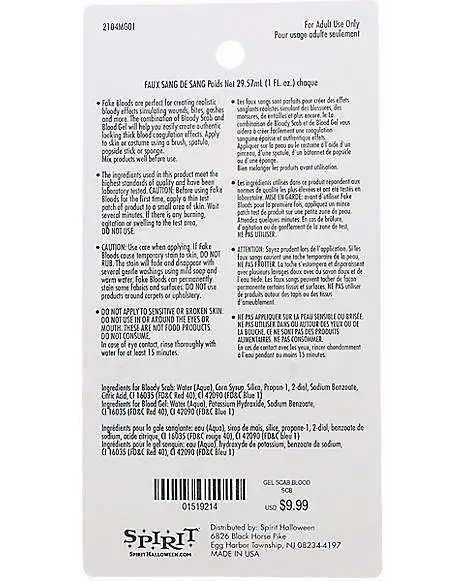 Spirit Halloween Blood Gel And Bloody Scab 4 Spirit Halloween Blood Gel And Bloody Scab - Image 2