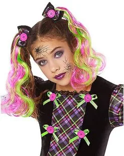 Spirit Halloween Kids Neon Broken Doll Costume -Spooky Costume Store 01524081 c