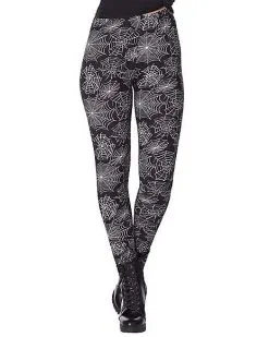 Spirit Halloween Spider Web Leggings