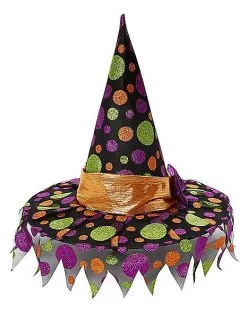 Spirit Halloween Whimsical Witch Hat -Spooky Costume Store 01525807 c