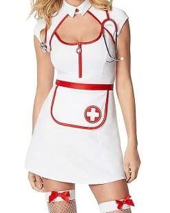 Spirit Halloween Adult Fierce Nurse Costume 8 Spirit Halloween Adult Fierce Nurse Costume -Spooky Costume Store 01525898 c