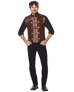 Spirit Halloween Brown Steampunk Vest