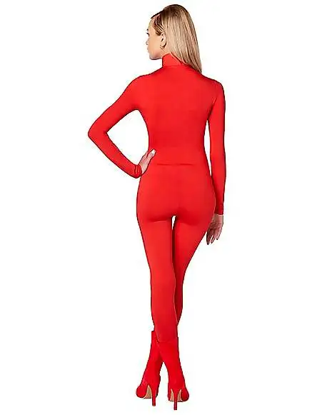 Spirit Halloween Adult Zip Up Catsuit 3 Spirit Halloween Adult Zip Up Catsuit - Image 2