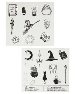 Spirit Halloween Kids Sorceress Temporary Tattoos