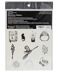 Spirit Halloween Kids Sorceress Temporary Tattoos 7 Spirit Halloween Kids Sorceress Temporary Tattoos -Spooky Costume Store 01527589 c
