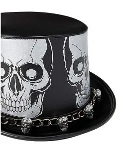 Spirit Halloween Skeleton Top Hat -Spooky Costume Store 01531136 d