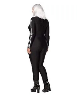 Spirit Halloween Adult Skeleton Catsuit -Spooky Costume Store 01533561 b