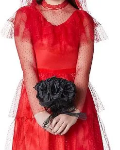 Spirit Halloween Kids Lydia Deetz Costume - Beetlejuice -Spooky Costume Store 01535467 c