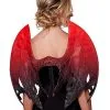 Spirit Halloween Red And Black Glitter Devil Wings -Spooky Costume Store 01536986 a