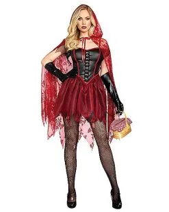Spirit Halloween Adult Dangerous Red Riding Hood Costume