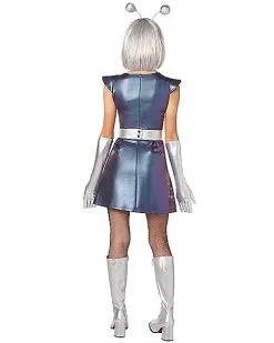 Spirit Halloween Adult Galactic Girl Alien Dress Costume 5 Spirit Halloween Adult Galactic Girl Alien Dress Costume -Spooky Costume Store 01538693 b