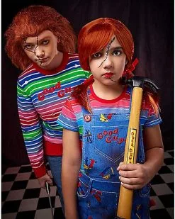 Spirit Halloween Kids Chucky Overalls Costume - The Signature Collection -Spooky Costume Store 01538800 c