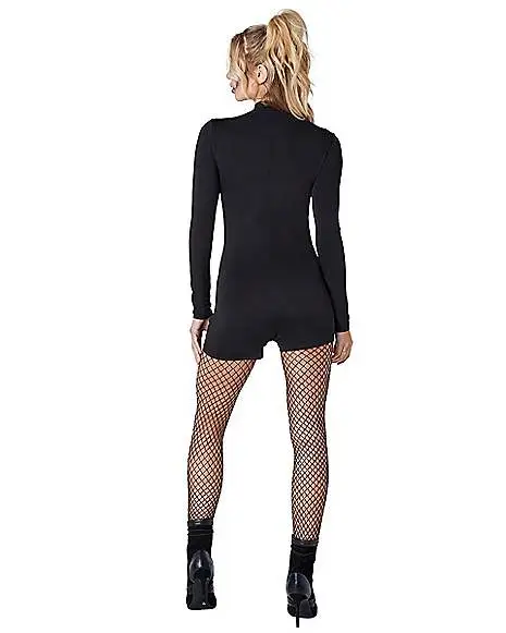 Spirit Halloween Adult Skeleton Romper 4 Spirit Halloween Adult Skeleton Romper - Image 2