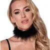 Spirit Halloween Black Feather Choker Necklace -Spooky Costume Store 01543008 a
