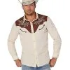 Spirit Halloween Adult Western Cowboy Shirt -Spooky Costume Store 01543073 a