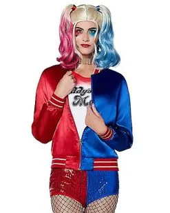 Spirit Halloween Adult Harley Quinn Jacket - Suicide Squad 7 Spirit Halloween Adult Harley Quinn Jacket - Suicide Squad -Spooky Costume Store 01545912 c