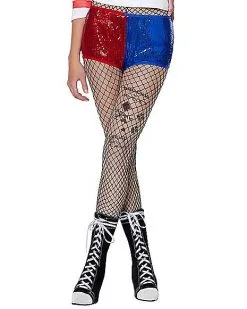Spirit Halloween Adult Harley Quinn Sequin Shorts - Suicide Squad -Spooky Costume Store 01545961 c