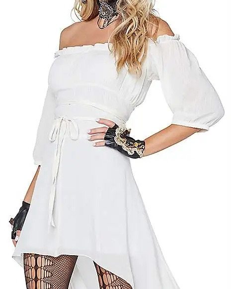 Spirit Halloween Adult Ivory Peasant Plus Size Dress 4 Spirit Halloween Adult Ivory Peasant Plus Size Dress - Image 2