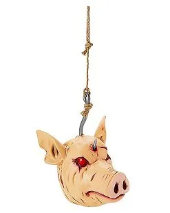 Spirit Halloween Hanging Severed Pig Head