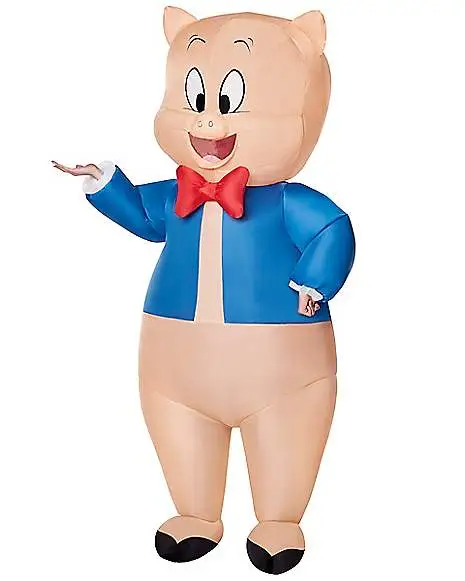 Spirit Halloween Adult Porky Pig Inflatable Costume - Looney Tunes 3 Spirit Halloween Adult Porky Pig Inflatable Costume - Looney Tunes