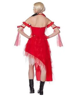 Spirit Halloween Adult Harley Quinn Red Dress - The Suicide Squad 6 Spirit Halloween Adult Harley Quinn Red Dress - The Suicide Squad -Spooky Costume Store 01549518 b