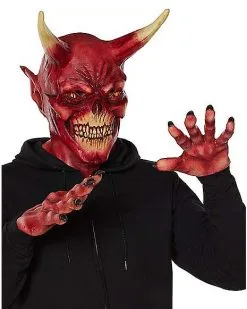 Spirit Halloween Devil Mask With Hands -Spooky Costume Store 01550474 c