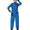 Spirit Halloween Kids Blue Astronaut Jumpsuit - NASA -Spooky Costume Store 01551589 a