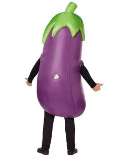 Spirit Halloween Adult Eggplant Inflatable Costume -Spooky Costume Store 01557701 b