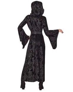 Spirit Halloween Kids Black Hooded Dress -Spooky Costume Store 01558378 b