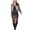Spirit Halloween Adult Cropped Skeleton Jacket -Spooky Costume Store 01559814 a