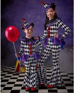 Spirit Halloween Toddler Funhouse Clown Costume -Spooky Costume Store 01559897 c