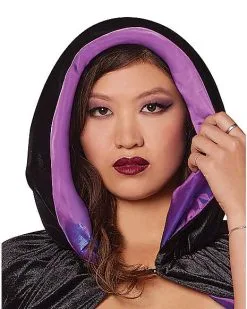 Spirit Halloween Adult Reversible Cape - Deluxe -Spooky Costume Store 01560721 d