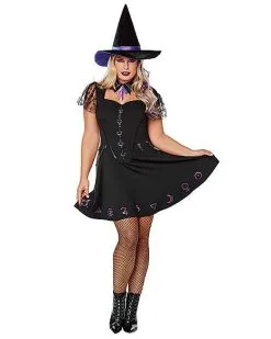 Spirit Halloween Adult Black Magic Witch Costume