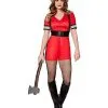 Spirit Halloween Adult Firefighter Romper Costume 1 Spirit Halloween Adult Firefighter Romper Costume -Spooky Costume Store 01564152 a