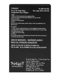 Spirit Halloween '80s Press On Nails -Spooky Costume Store 01564392 d