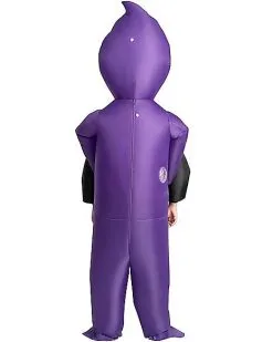 Spirit Halloween Kids Light-Up Purple Ghoul Pick-Me-Up Inflatable Costume -Spooky Costume Store 01565191 c